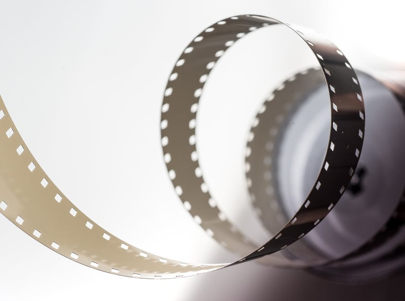 Film reel and cinema concept